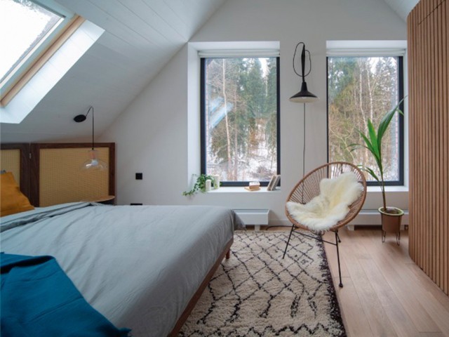 Для портального остекления были изготовлены два окна высотой почти 2 метра из ПВХ-профиля VEKA Softline 70 ЭКООКНА расширяют пространство вместе с "Дачным ответом"